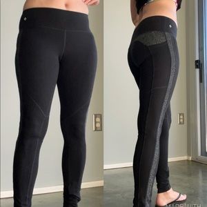 Nux black leggings Sz M EUC